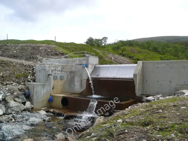 Photo 6x4 New hydro dam on the Allt Doire Mhear Duisky This is part of th c2011