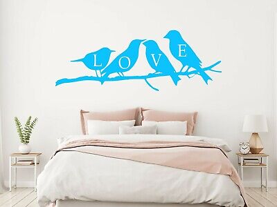 Birds Love Tree Wall Art Stickers Bedroom Home Decor Decals Living Room, DIY D 2
