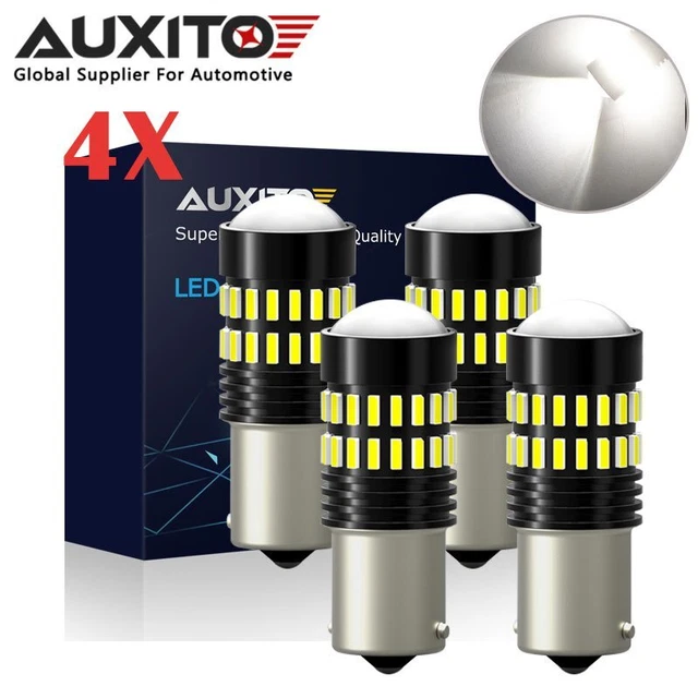 4x AUXITO 1156 BA15S 48SMD LED Brake Reverse Parking Turn Signal Light Bulbs D