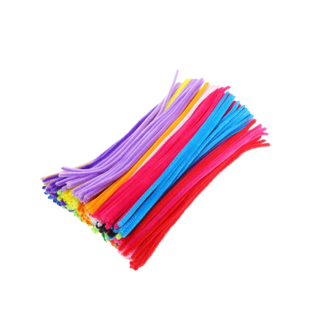 300 piezas limpiador de pipas esponjoso para niños barra de arte plegable