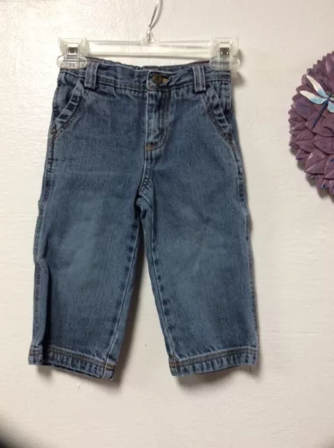 Genuine Kids Baby Boy Denim Jeans Size 18 Months Carpenter Style 141