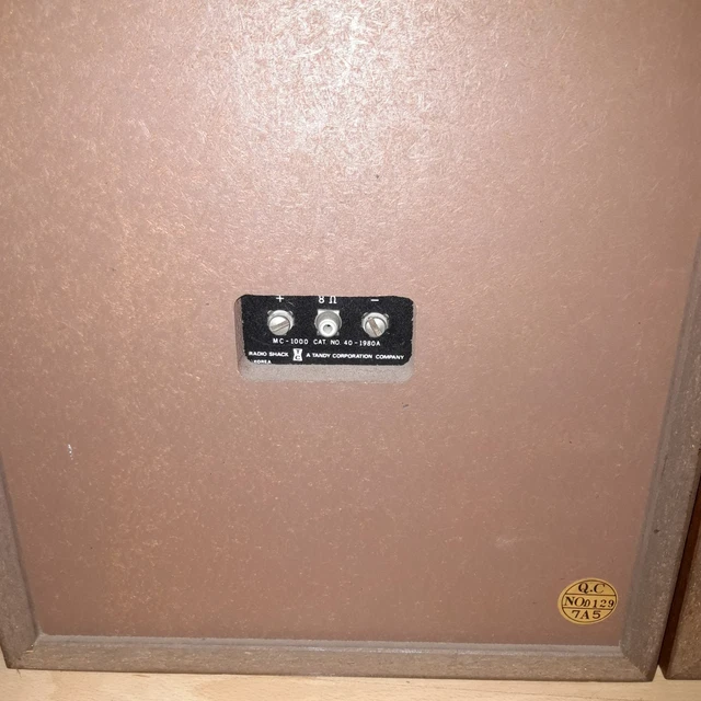 REALISTIC TANDY MC-1000 Vintage Speakers 1970s Made In Japan £42.30 ...