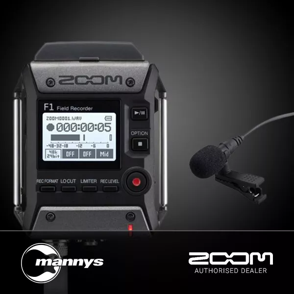 Zoom F1-LP F1 Field Recorder + LMF1 Lavalier Mic