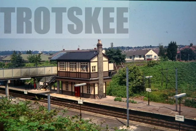 35mm Slide BR British Rail Scene View Oakleigh Park Station 1977 Original