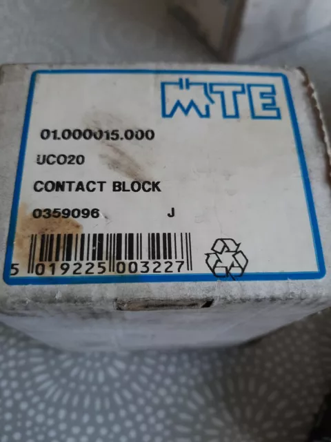 MTE contact block uc020 part no. 01.000015.000