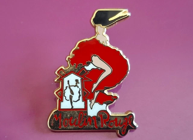Pin's Moulin Rouge Paris Vintage Arthus Bertrand #5/13 - Doré (Lot De 3)