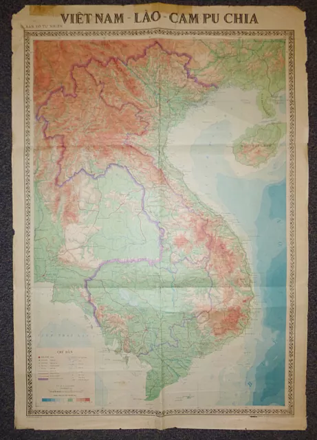 Vietnam War Map 1967 MADAGUI LAM DONG Province 6531 - IV L7014 By A.M.S