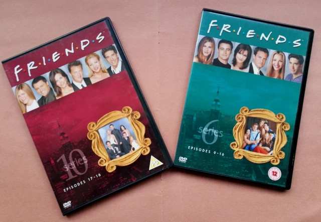 SET X 2 DVD's FRIENDS EPISODES 9-16 and 17-18 AMERICAN TELEVISION ...