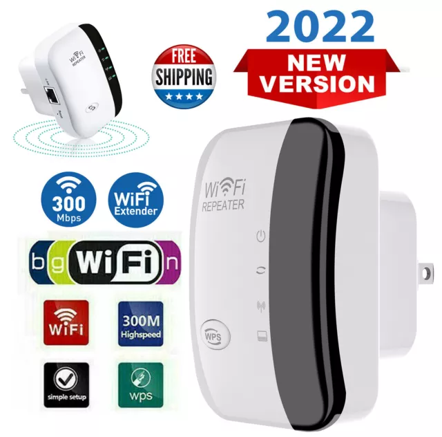 300Mbps Range WiFi Extender Internet Booster Router Wireless Repeater Amplifier