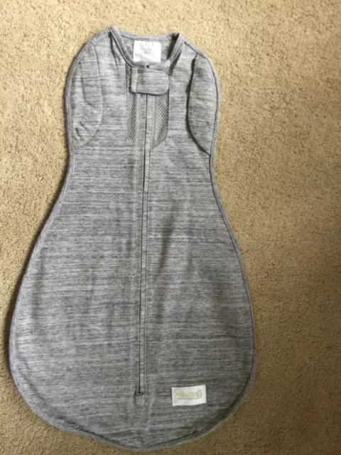 Woombie Air Convertible Sleep Sack Arms In/Out 0-3m 5-13lbs Heather Gray NWOT