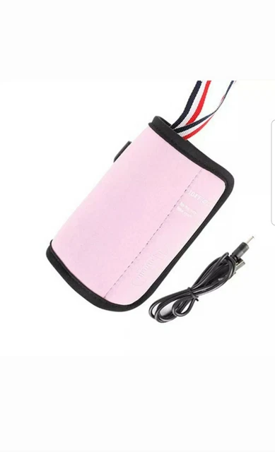 Portable Electric Baby Bottle Warmer Heater Insulated Bag Travel Milk Thermostat