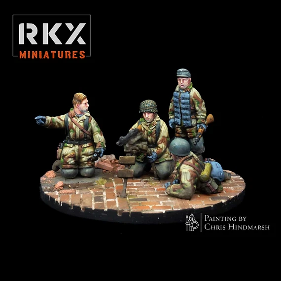 First Legion – Fallschirmjäger Allemand – Lot De 3 Figurines 1/32 (60mm) – Retiré De La Collection – Occasion Comme Neuves