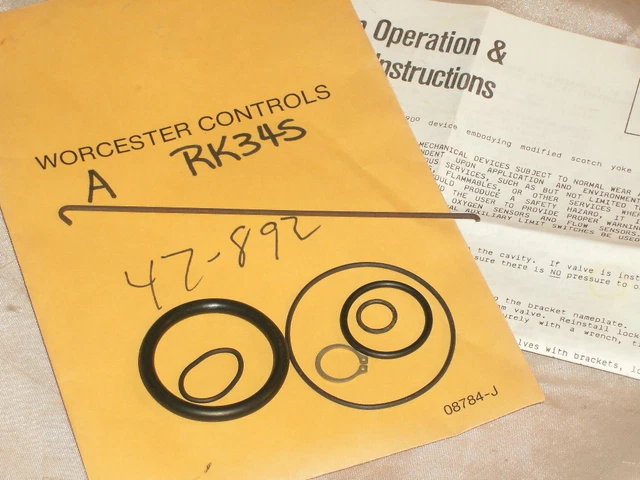 Kit De Réparation Pour Actionneur Pneumatique Worcester Controls McCanna 30 RK39R6