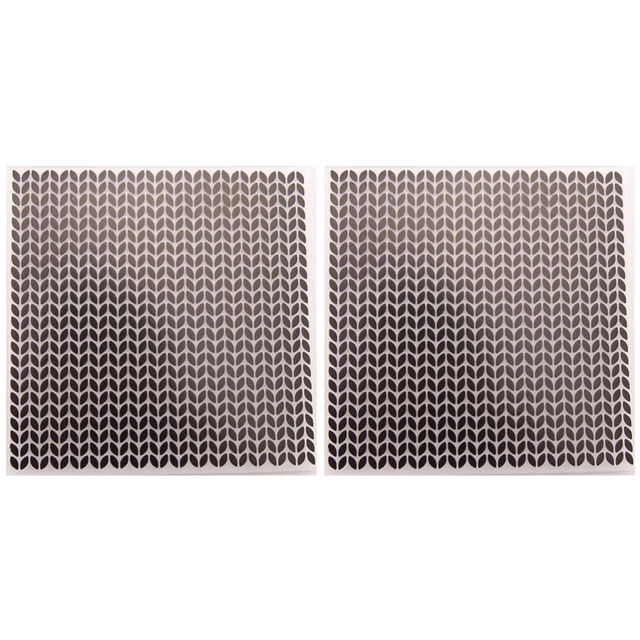 2 piezas Bump Embossing este plástico plantilla hágalo usted mismo artesanía hecha a mano