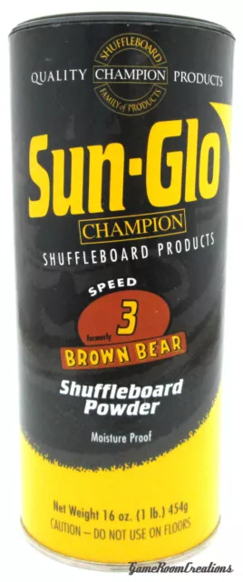 Sun-Glo #3 Speed Shuffleboard Powder Wax - 1 Pack Sunglo Shuffle Board Wax