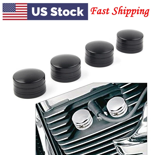 4x Head Bolt Spark Plug Covers For Harley Sportster XL Twin Cam Touring