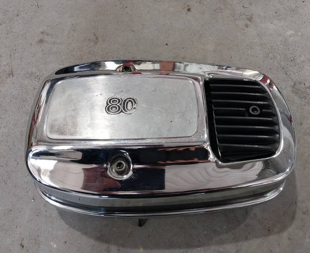 Harley Shovelhead 80 Inch Air Cleaner Ham Can Bread Box Flh Fx Oem Used Chrome