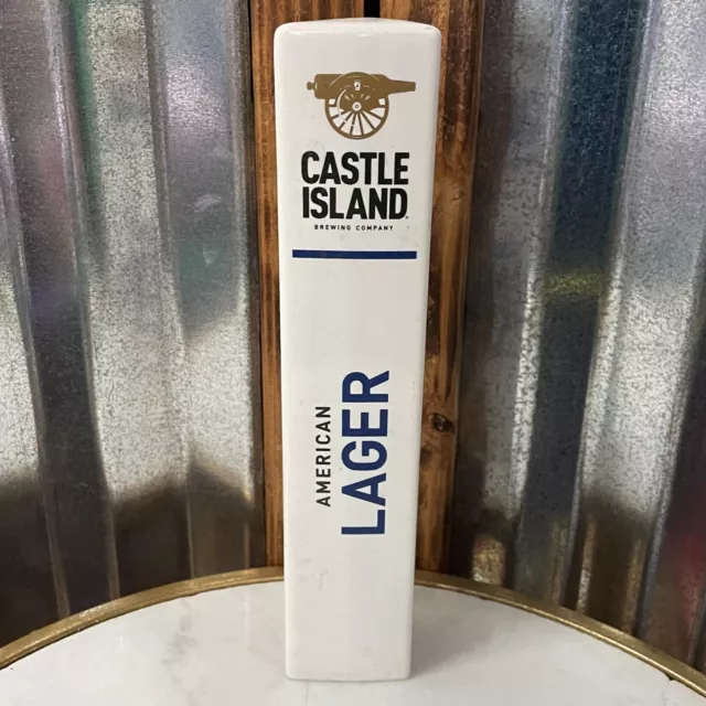 CASTLE ISLAND BREWING COMPANY ~ AMERICAN LAGER ~ Draft Beer Brewery Tap Handle