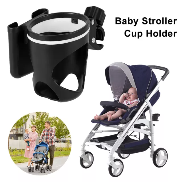 Stroller Cup Holder Rack Milk Bottle Universal Cart Pram Pushchair EmfrY