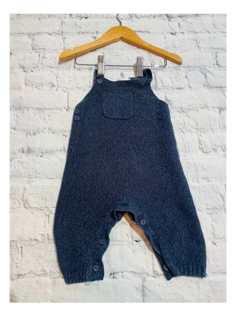 Baby Boys 0-3 Months Clothes Knitted Dungarees Outfit  *We Combine Shipping*