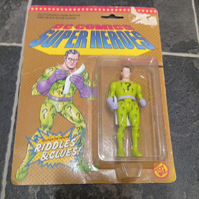 RARE VINTAGE TOY Biz DC Comics Superheroes The Riddler Action Figure ...