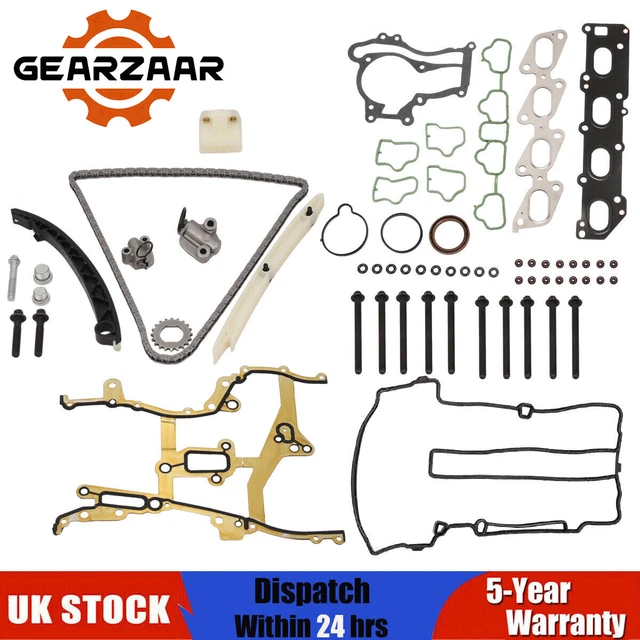 HEAD GASKET SET Bolt Timing Chain Kit For Vauxhall Corsa 1.2 1.4 A12Xer
