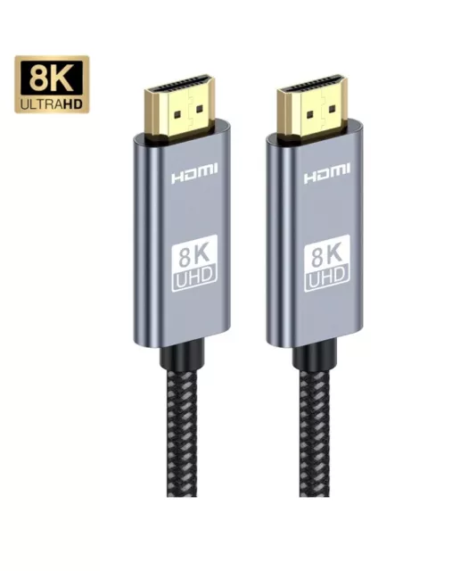 HDMI 8K/4K - 2.1-Kabel zertifiziert für höchste Qualität (8K@60Hz)