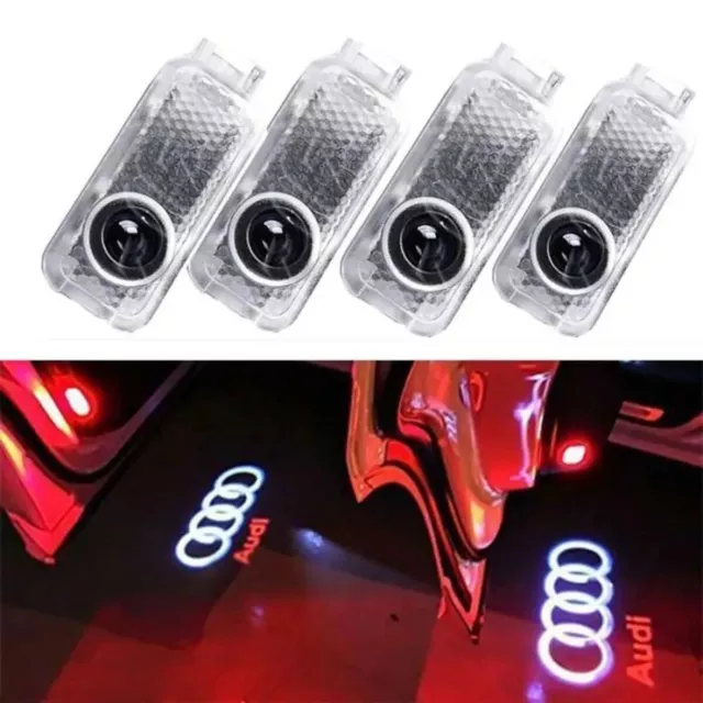 4 pcs LED Logo Projecteur Portière Tunning Voiture Lumière Porte Eclairage