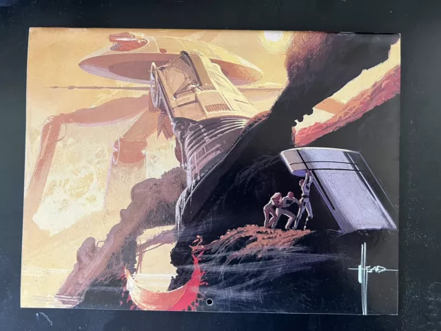 1989 BLADE RUNNER CALENDAR By Designer SYD MEAD Oblagon NEAR MINT Art RARE