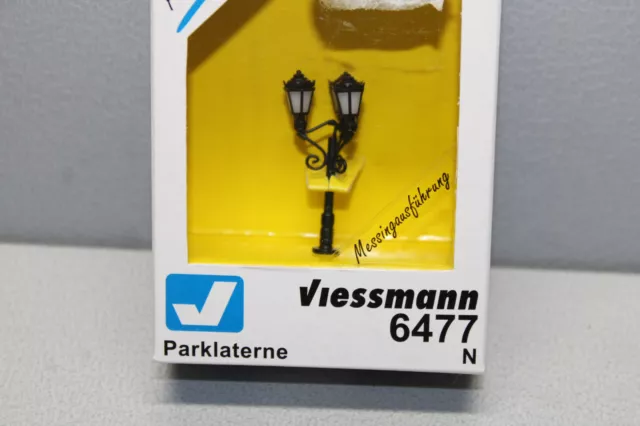 Viessmann 6477 Pack Farolas 3-flammig Escala N Emb.orig