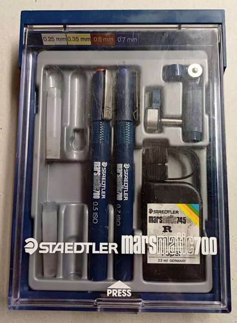Staedtler Mars Matic Technical Pen Set - 0.25/0.35/0.5/0.7mm, 700 S4 M