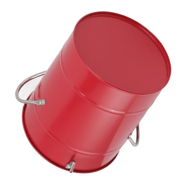 (Red)Bar Ice Tub Double Wall Easy To Clean Ice Bucket Handle Design For