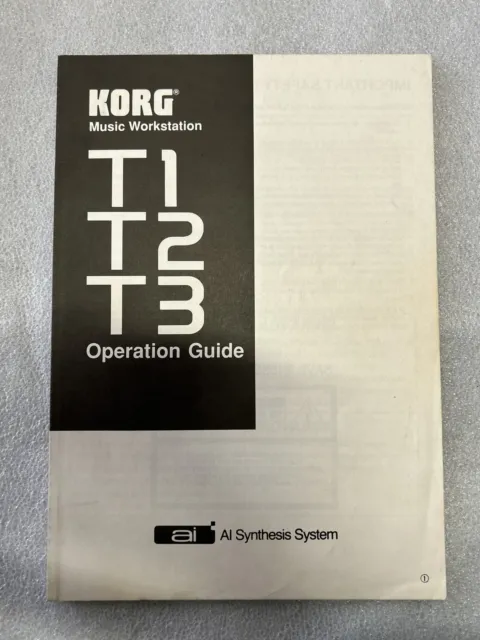 Korg serie T workstation tastiera sintetizzatore manuale in inglese