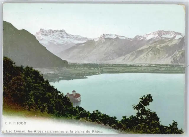 50574120 - Genève Lac Leman, Alpes valaisannes Genf