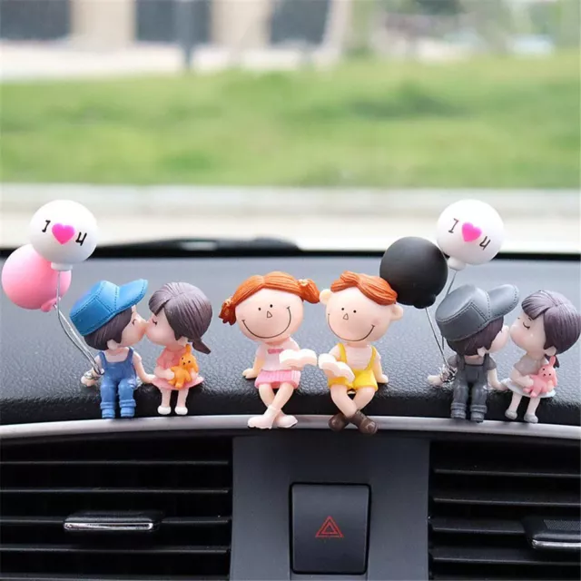 Decor Lovely Miniatures Car Air Vent  Statues Perfume Clip Decor Car Ornaments