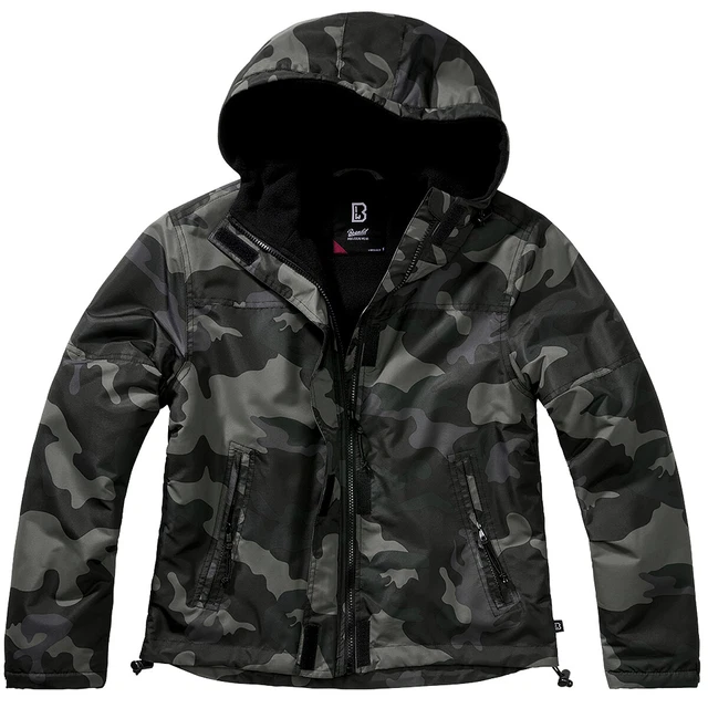 Veste Coupe-vent Brandit Luke Avec Capuche - Softshell Marine, Néoprène, Neuve Avec étiquettes