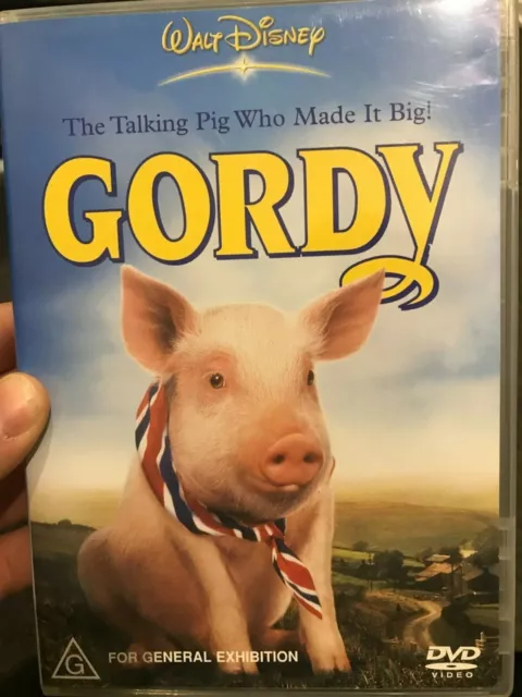 Gordy region 4 DVD (1995 Walt Disney kids / family talking pig movie)