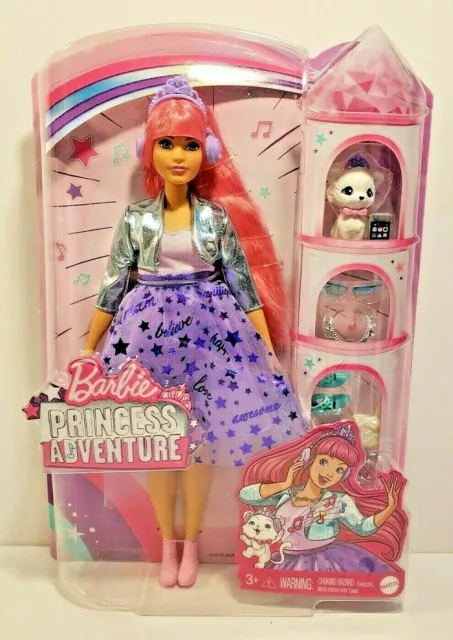 Barbie Princess Adventure Daisy Doll in Princess Fashion, Pink Hair