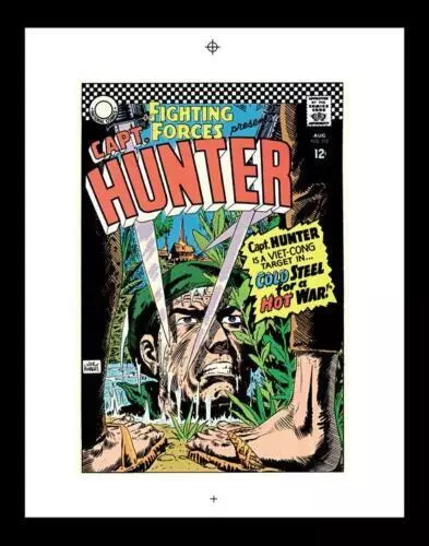 Our Fighting Forces #102 Rare Production Art Cover Joe Kubert Capt Hunter War