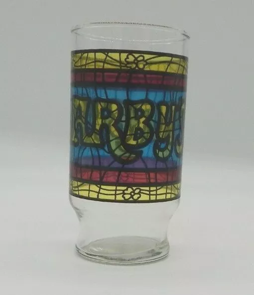 Vintage Arby's Stained Glass Look Collectible Glass 1970s