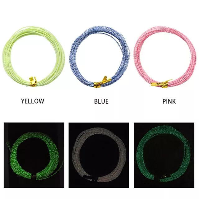 Tackle Luminous Line Fishing Pink Cut Strength 60-150LB 7x7 Wire Core