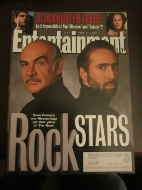 Entertainment Weekly Magazine June 1996 Sean Connery Nicolas Cage The Rock