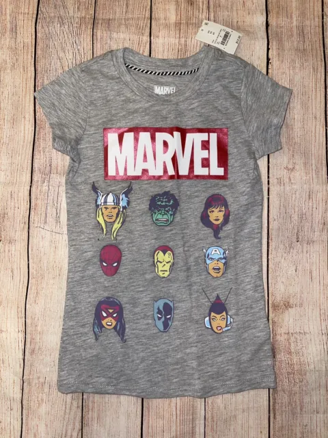 Girls XS 4/5 Marvel Superhero Shirt NWT