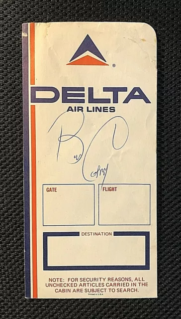 Bill Cosby Hand-Signed In-Person Vintage Orig. Delta Airlines Ticket Envelope!!!