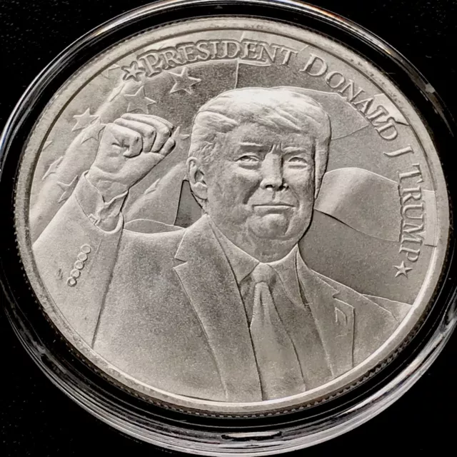 Donald Trump 2020 1 oz 999 Silver President Keep America Great MAGA USA