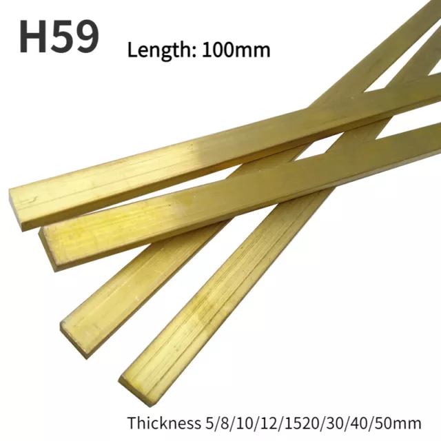 H59 Yellow Copper Brass Plate Brass Solid Bar Rod Brass Row Flat 100mm