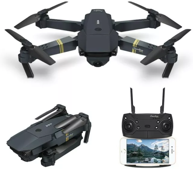 Drone E58 PRO Mini FPV Dron Wifi con Camara de Gran Angular 4K Bolsa Movil 100m