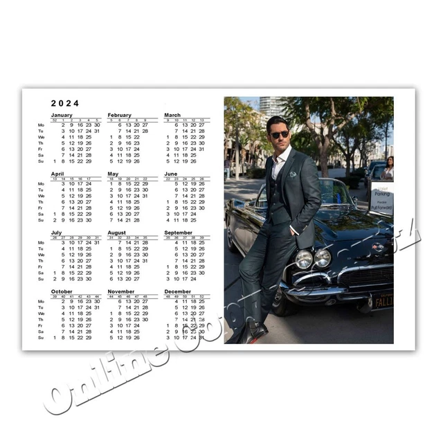 TOM ELLIS AKA Lucifer + Pocket Calendar 2024 [K1] Calendar £3.06