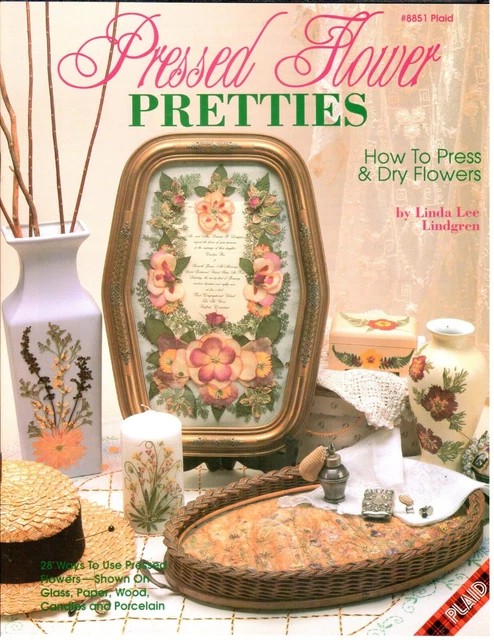 Libro de instrucciones artesanales de cómo presionar y secar flores prensadas de colección