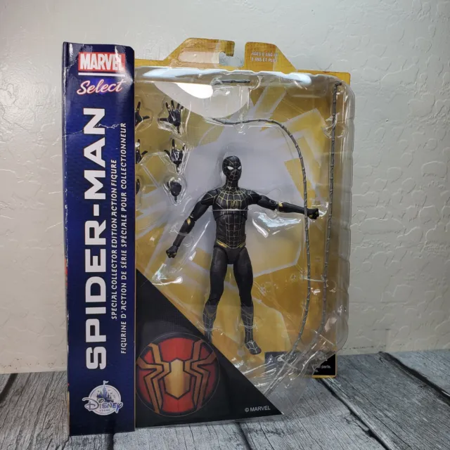 Marvel Select Spider-Man No Way Home Black Suit Disney Store Action Figure 2021